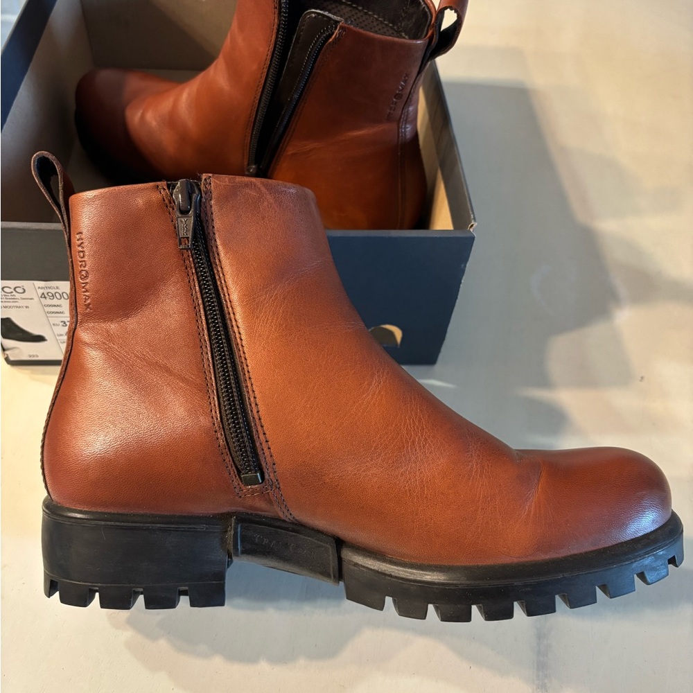 Brown Leather Ankle Boots